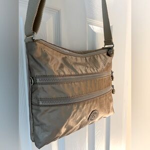 Kipling Alvar Gold Metallic Crossbody Bag